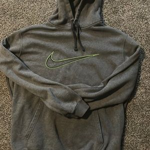 grey nike hoodie size L preowned condition please view pictures y2k